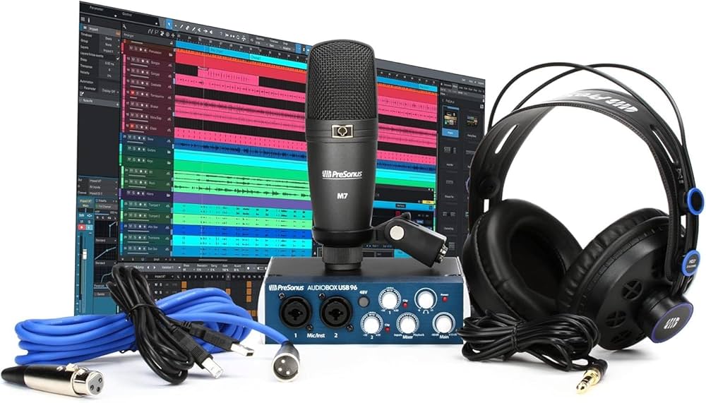 PreSonus AudioBox 96 Studio USB 2.0 Recording Bundle with